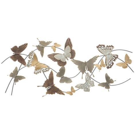 Farfalla Decor 8,9 cm Set 12 pezzi, 6 colori, con filo da appendere