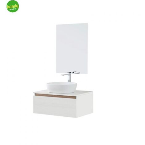 composizione Feridras Revital 80cm bianco frassinato