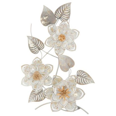 Composizione fiori decorativi in ferro per decorazioni ambienti