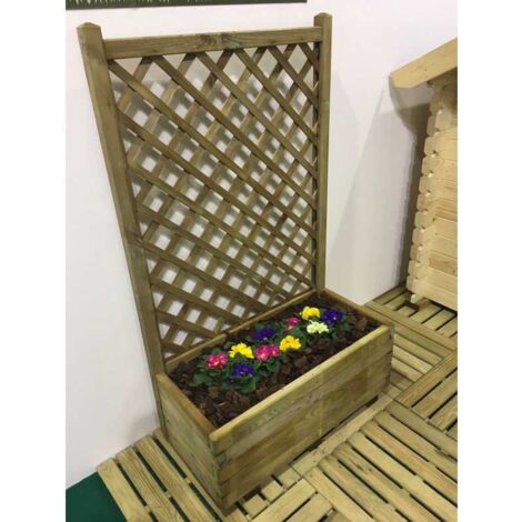 COMPOSIZIONE MARGHERITA 80X40X135h PINO MASSELLO CON TELO IMPERMEABILIZZANTE