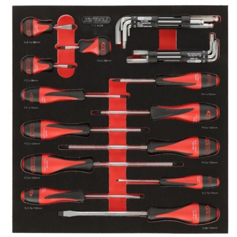 Composizione utensile KS TOOLS TOOLS - Per carrello - 3 cassetti - 158 pz. 714.0158