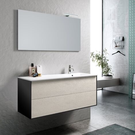 Composizione vasca DX 4 pezzi AGO avana