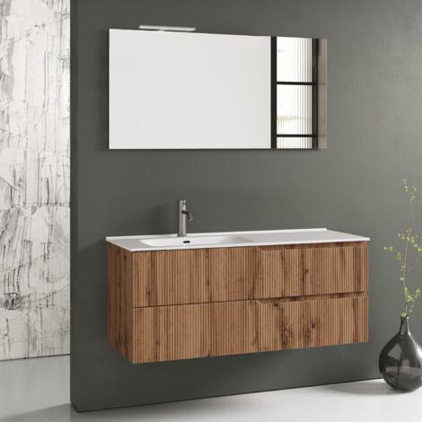 Composizione vasca SX 4 pezzi ZIP quercia