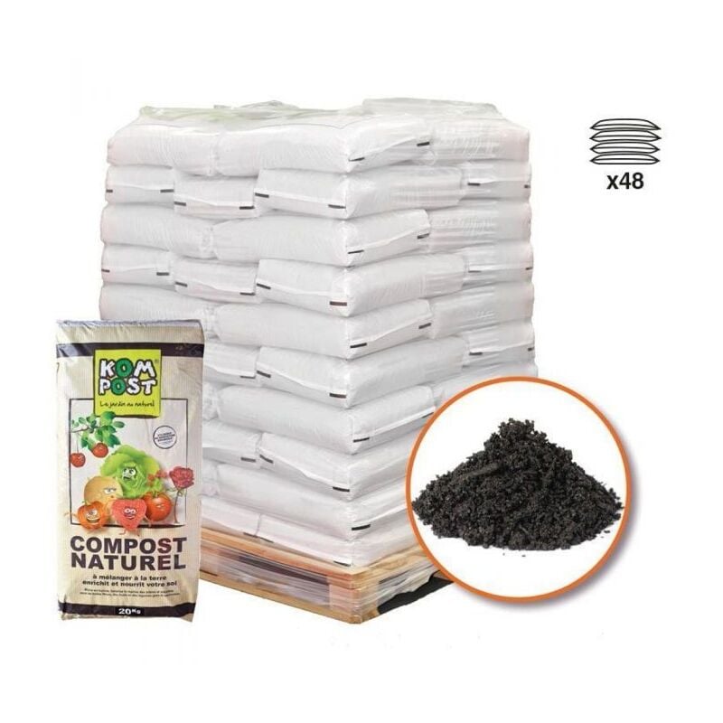 Compost organique vert 48 sacs 20 kg