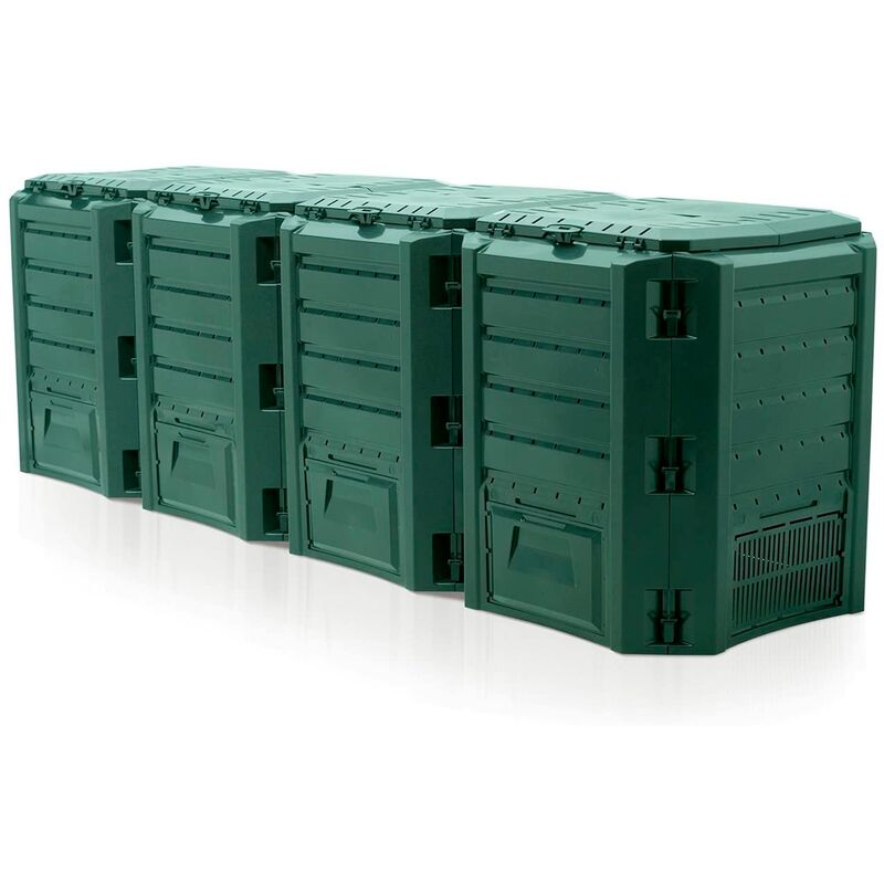 

Compostador 1600 L Compogreen Module de plástico en color Verde, 82,6 (alto) x 261 (ancho) x 71,9 (profundo) cms - Prosperplast