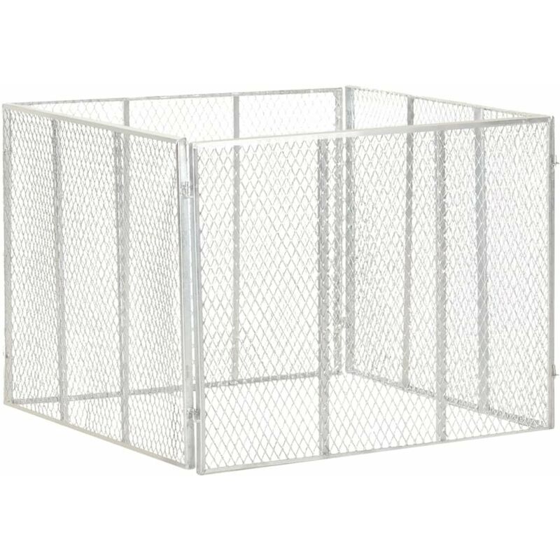 

Compostador de jardin hierro galvanizado 100x100x77 cm