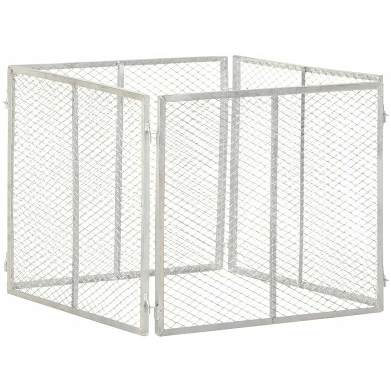 

Compostador de jardin hierro galvanizado 85x85x70 cm