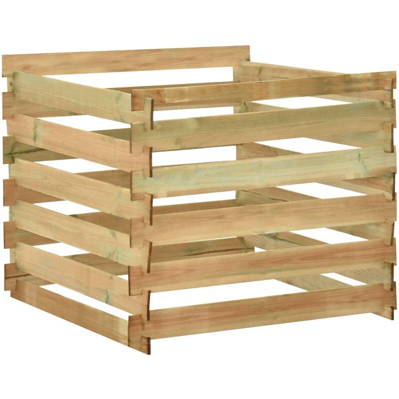 

Compostador de listones madera pino impregnada 100x100x80 cm