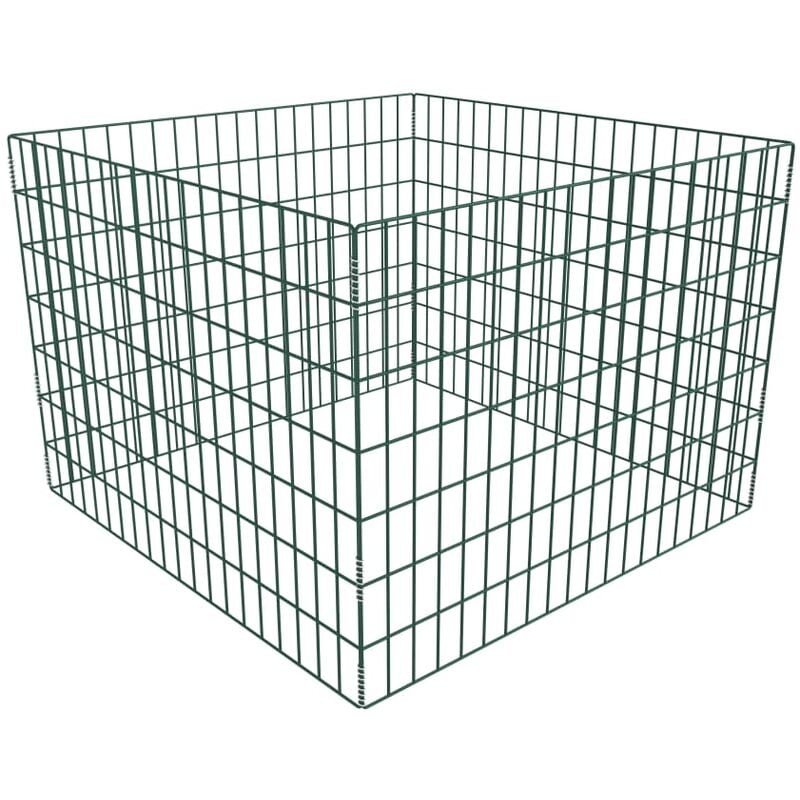 

Compostador de malla cuadrado 100x100x70 cm - Verde
