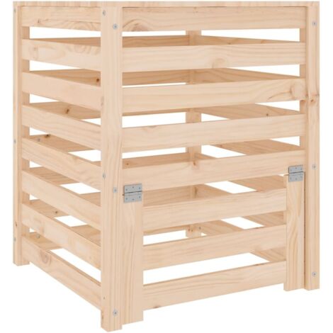 Composteur 63,5x63,5x77,5 cm Bois massif de pin CFW141895