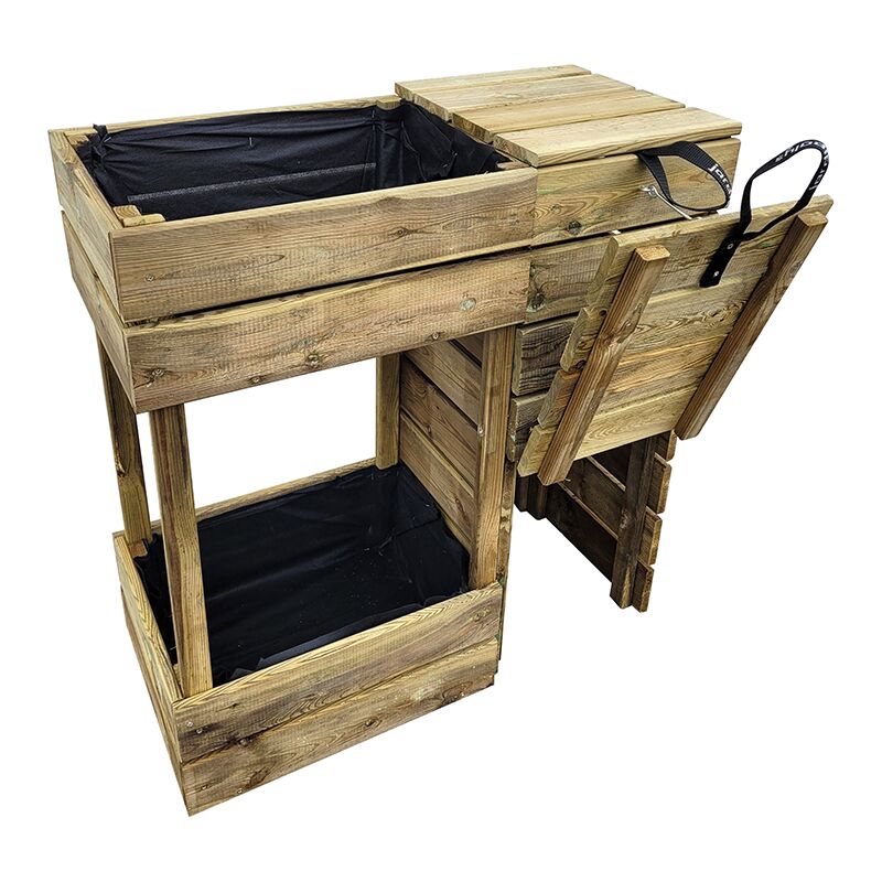 Composteur bac à fleurs 2 en 1 essencia