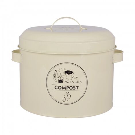 Composteur de cuisine - 6,3 L - Acier au carbone - Livraison gratuite