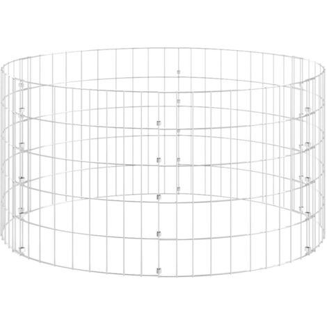 Composteur de jardin Ø100x50 cm Acier galvanisé CFW717214
