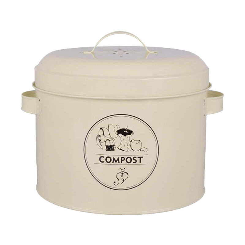 Composteur de cuisine - 6,3 l - Acier au carbone - Livraison gratuite