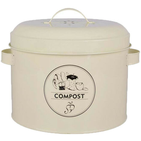 SEAU COMPOST 6L VERT EUCALYPTUS AVEC COUVERCLE EDA 1162602