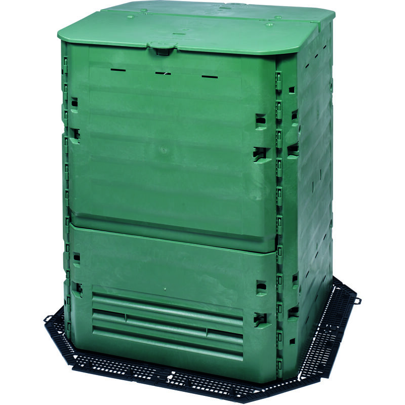 Graf - kit composteur thermo-king vert + grille de fond - 900L