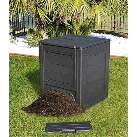 Compostiera in plastica litri 260 L60xP60 H73 composter giardino ambition line