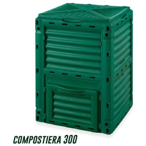 Compostiera per il riciclaggio dei rifiuti box per il compostaggio contenitore per compostaggio 300 litri