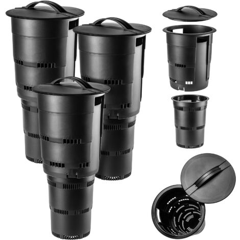 Compostiera sotterranea KADAX Compostiera da giardino modulare 11 L set da 3