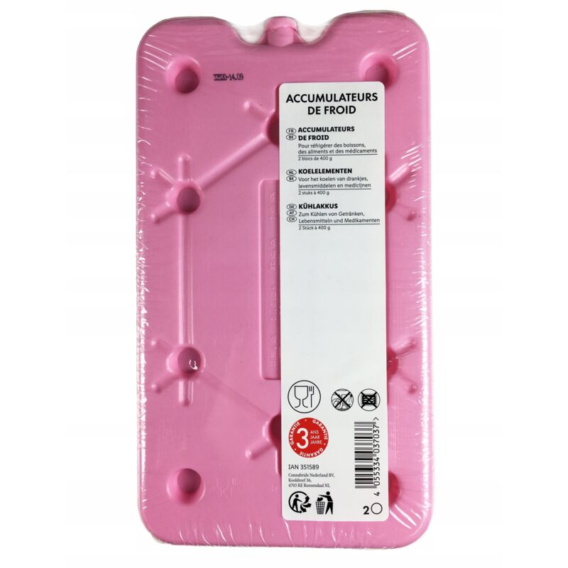 Compresas refrescantes rosas 2 uds. 400 ml