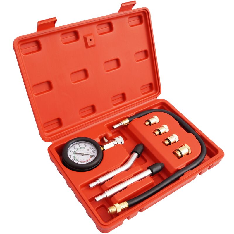 

Compresimetro Gasolina 8 Pzas Medidor De Compresion Con Adaptadores - 1001088