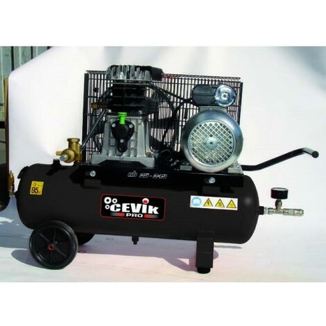 COMPRESOR 230V- 3HP- 24 LT.- 10 BAR- 350 LT./ MIN. ESPECIAL GOTELE, VALVULA EN VACIO CA-AB25/3MGT - CEVIK