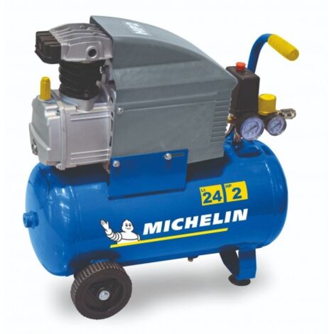 Compresor 24 lt. - 2 HP peak- 8 BAR- 140 lt./min. MICHELIN CA-MB24