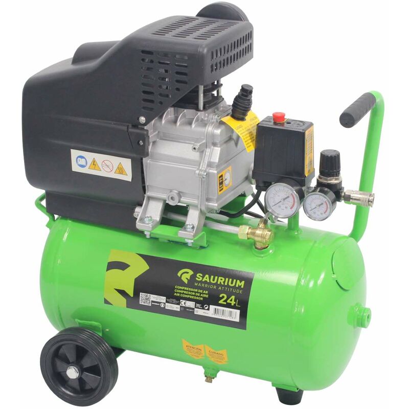 

Sauriumâ ® - Compresor 24L, 1.5HP, Monofásico - SAURIUM®