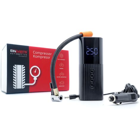 Compresor compacto para coche de 12 V con linterna