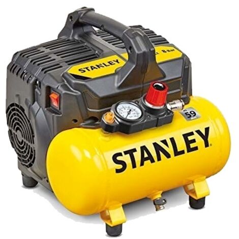 Compresor de aire portátil 6 lt Stanley DST 100/8/6 silencioso