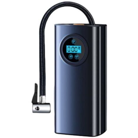 Compresor de aire portátil, batería 5C de 1800 mAh, 2 minibombas eléctricas, bomba de bicicleta eléctrica con pantalla LCD digital, inflador de neumáticos recargable para coche, apto para bicicletas,