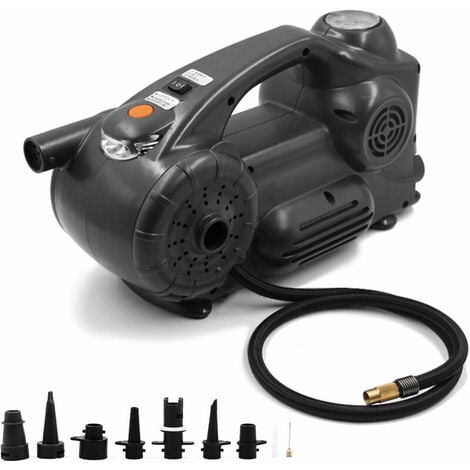 Compresor de aire portátil Inflador de neumáticos DC 12V 120PSI Bomba eléctrica con indicador de presión analógico Luz LED para neumáticos de automóvil Motocicleta Bicicleta Baloncesto y otros inflabl