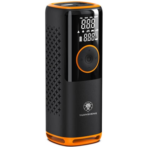 Compresor de aire portátil para inflar neumáticos, bomba de aire eléctrica para neumáticos de automóvil de 150 PSI, compresor de aire inalámbrico para inflar 3 veces más rápido, luces LED, inflador de