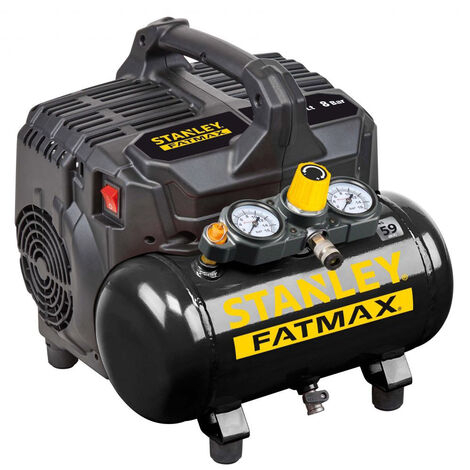 Compresor de aire portátil silencioso Stanley DST 101/8/6 de 6 lt