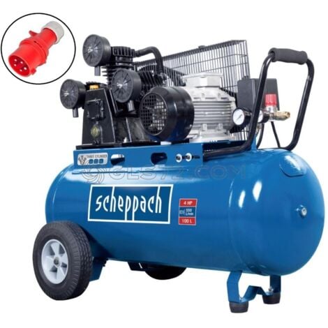 COMPRESOR DE AIRE - SCHEPPACH - 100 LITROS 4 HP 3000W 3 CILINDROS HC550TC 400V