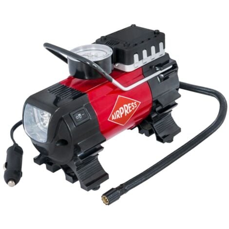 Compresor de coche compacto sin aceite Alimentación 12 V 36950 Airpress incluye luz.