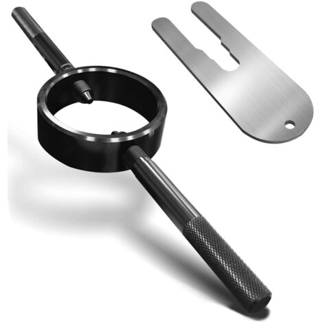 Compresor de resortes de horquilla, kit de herramientas para compresor de resortes de horquilla de motocicleta, servicio de resortes helicoidales de aluminio, compresor universal de resortes de horqui