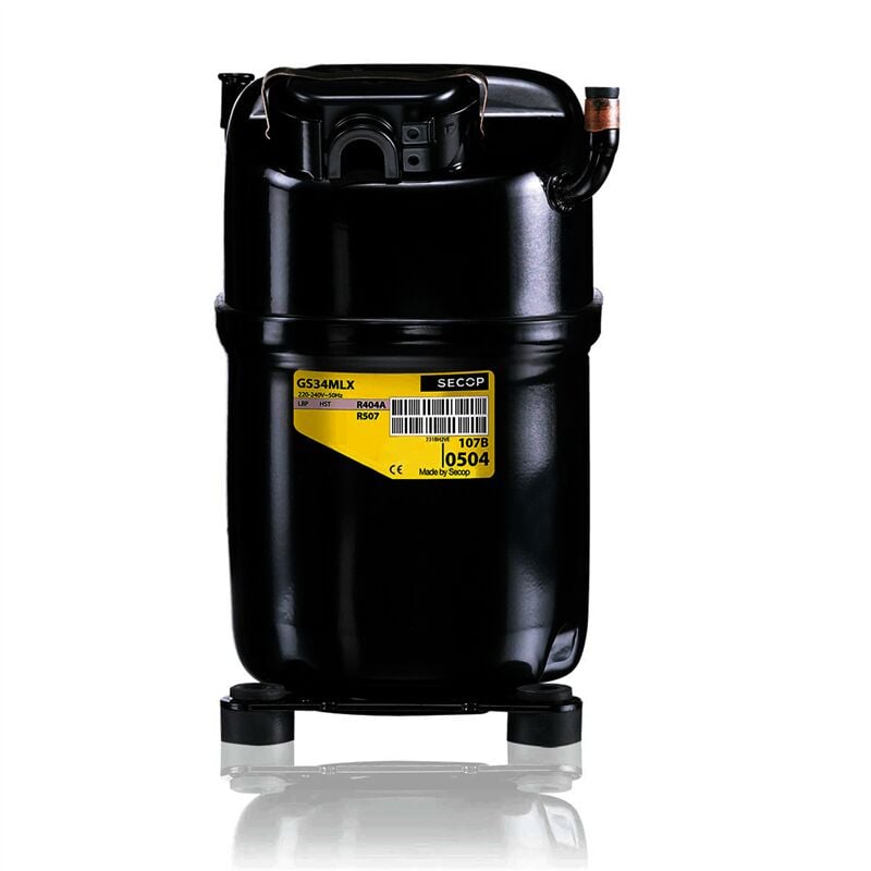 

Compresor Secop GS34MFX 1 R134A 220v Baja Media Alta Temperatura 33,8cm3