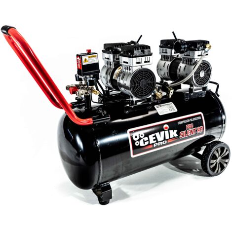 Compresor Silencioso 80L. PRO80SILENT Cevik