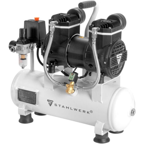 Compresor STAHLWERK 10 bar 2,1 CV 1,6 kW 210 l/min Compresor de aire de 10 l
