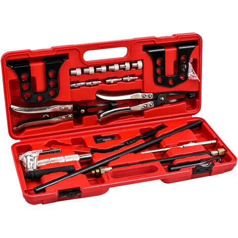 Compressed Air Valve Spring Compressor Assembly Valve Stem Gasket Tool Kit Set