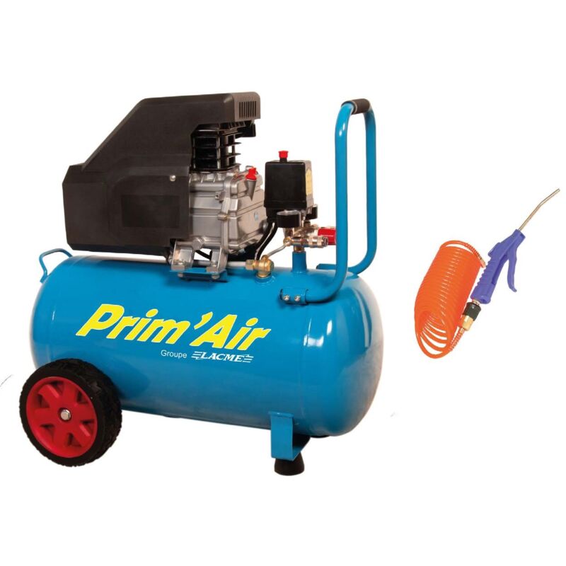 Compresseur 1850W primair mm 13/50-4 + tuyau + soufflette Lacme 104230