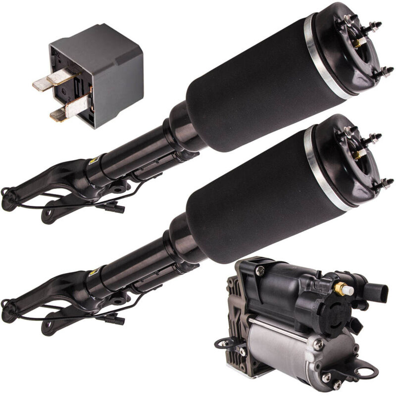 Compresseur + 2x jambe de suspension pneumatique avant pour Mercedes Classe...