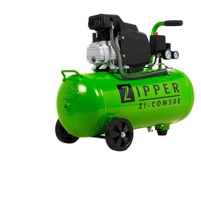 Zipper - Compresseur d'air direct huile lubrifie 50 lt 230v zi-com50e