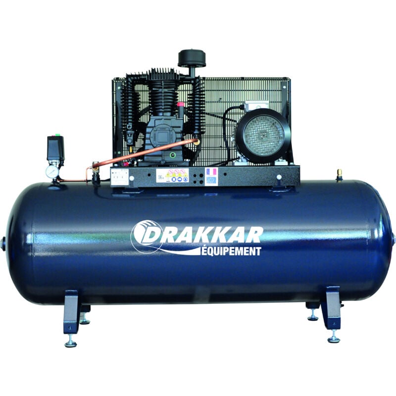 Drakkar Equipement - compresseur 500 l a piston entrainé par courroies 7.5CV - 400 v tri S11256