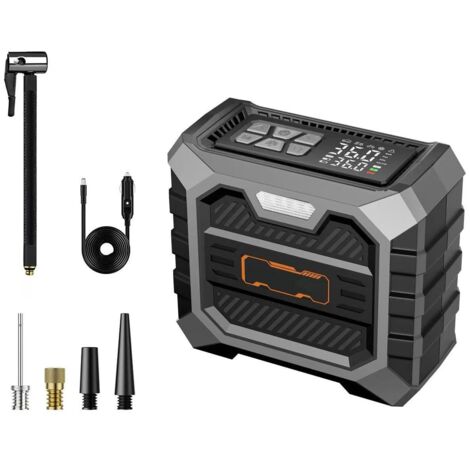 Compresseur À Air Portatif - 12 V CC - Manomètre Numérique - Pour Pneus De Voiture Moto Vélo - 150 PSI - 35 L/min - 1 Pièce