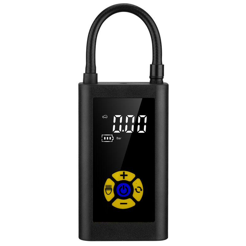 Compresseur à Air Portatif, 2023 New Version Gonfleur Pneus Voiture Pompe a Velo Mini Compresseur de Voiture écran LCD Numérique, 150PSI, Type-C