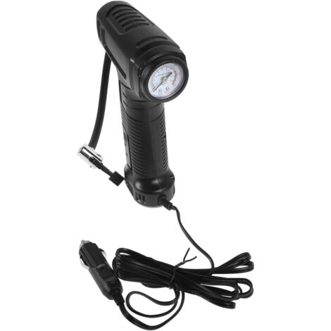 Compresseur à Air Portatif avec Manomètre Gonfleur Électrique pour Pneus De Voiture Vélo Et Ballons Pompe Pratique Rapide Alimentation -