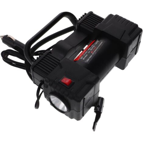 Compresseur à Air Portatif pour Voiture 12v 150psi avec Jauge de Pression, Pompe Pneus Portable en Plastique, Voyages Route -