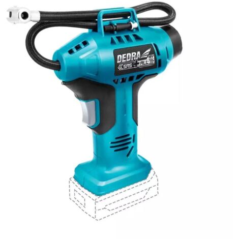 Compresseur à batterie DEDRA 18 V - Gonflage de pneus et de matelas